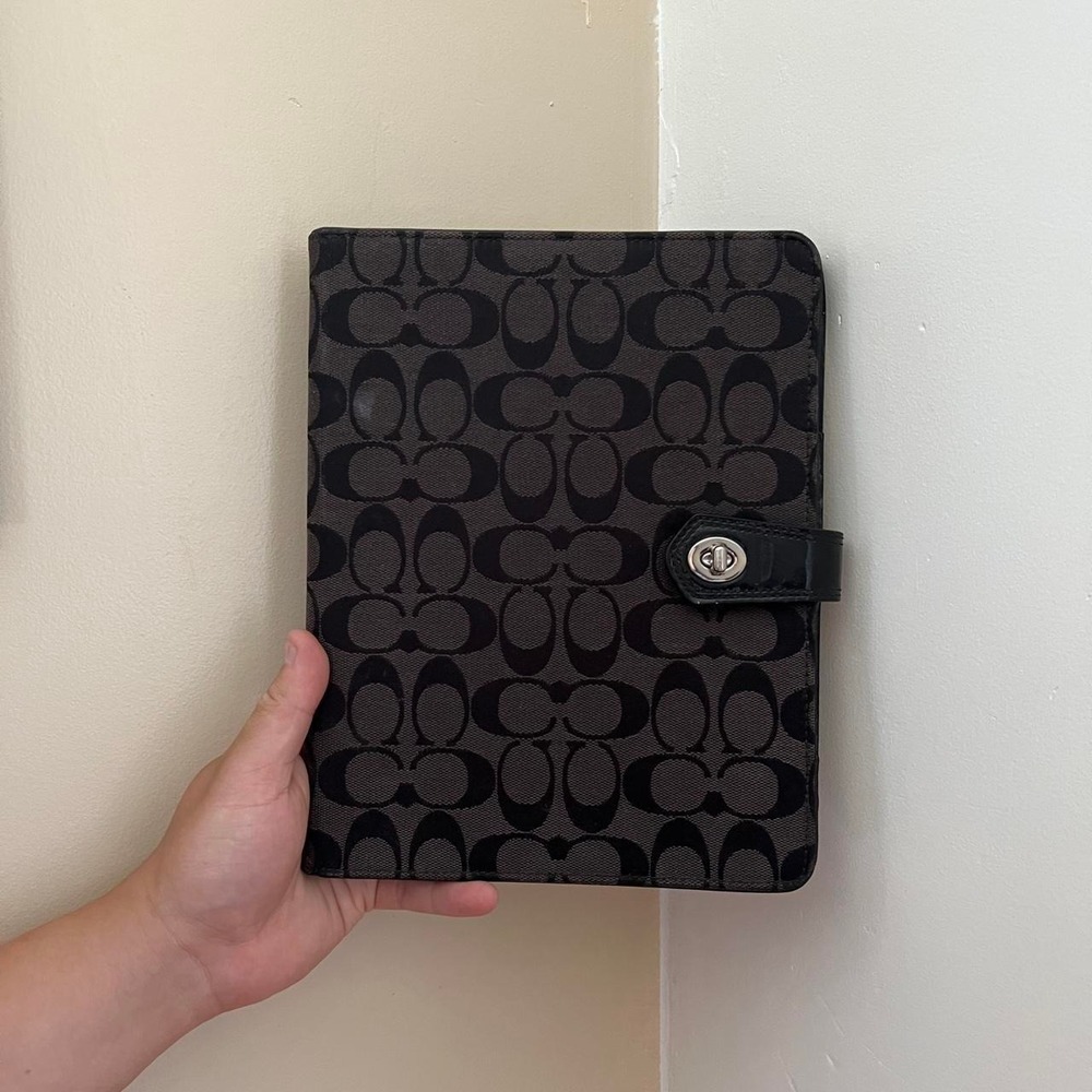 Y2K 2000s Coach Signature Cs Monogram Turn Lock IPad Case